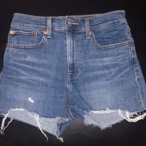 Levis high rise shorts